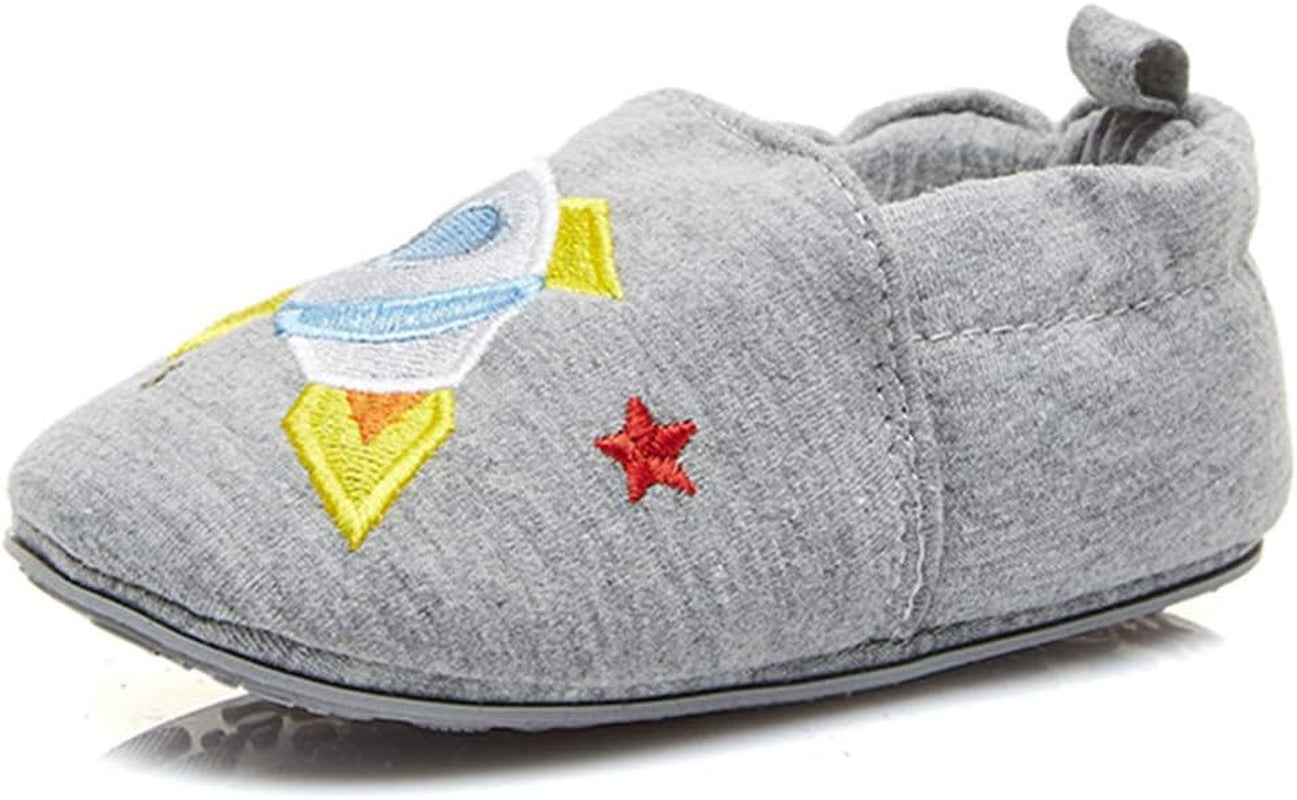 Toddler Baby Boys Girls Shoes Non Skid Slipper Sneaker Moccasins Infant First Walker House Walking Crib Shoes(6-24 Months)
